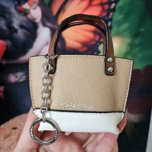 Mini Calvin Klein Purse Keychain